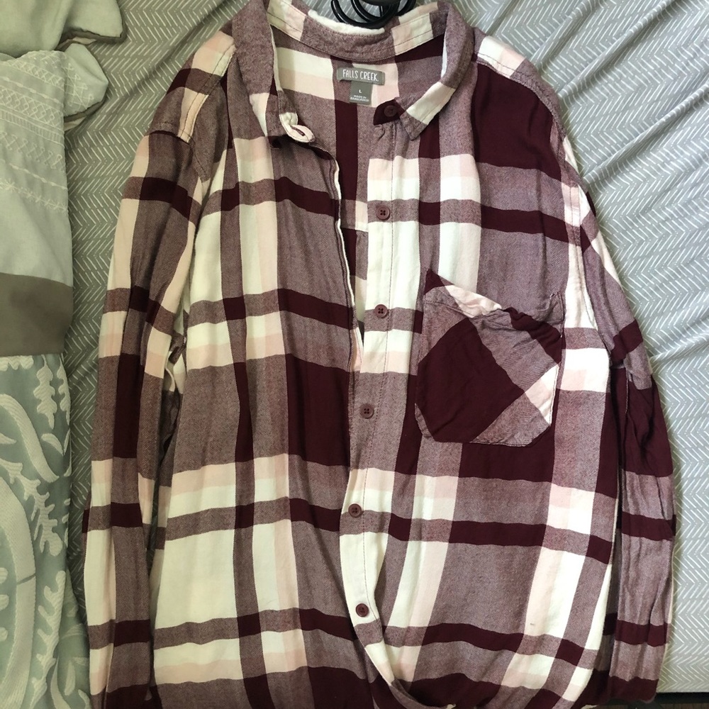 Maroon flannel
